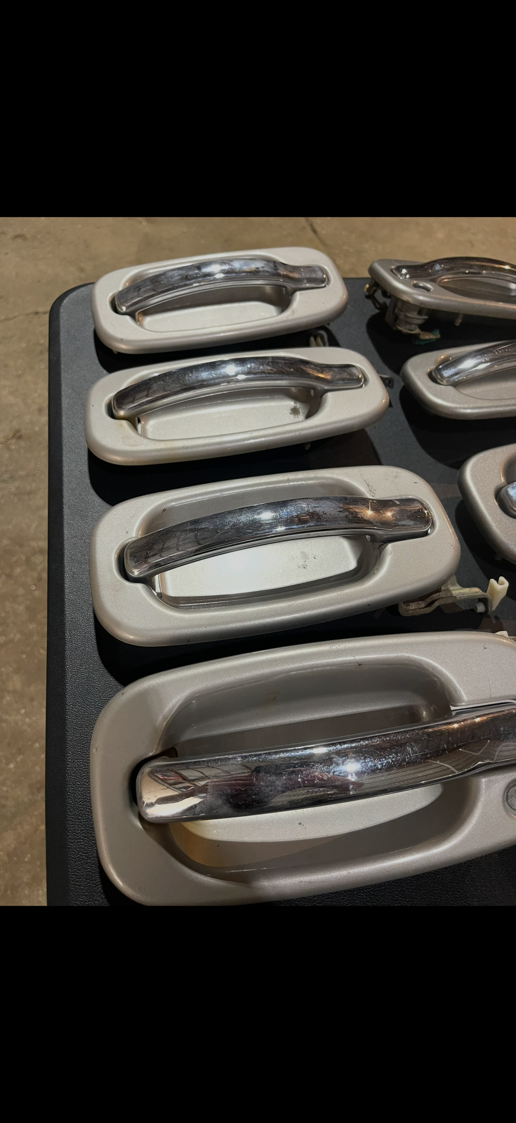 Silver Birch With Chrome Grab Handle