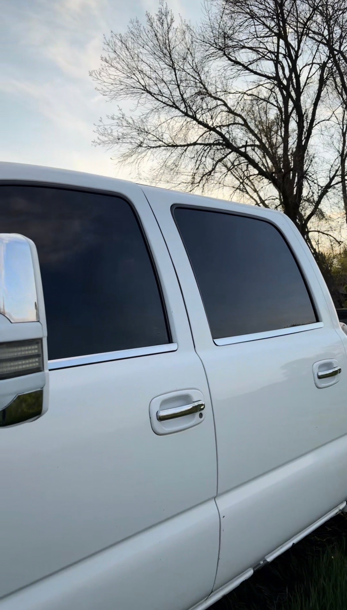 Chrome window trim overlay