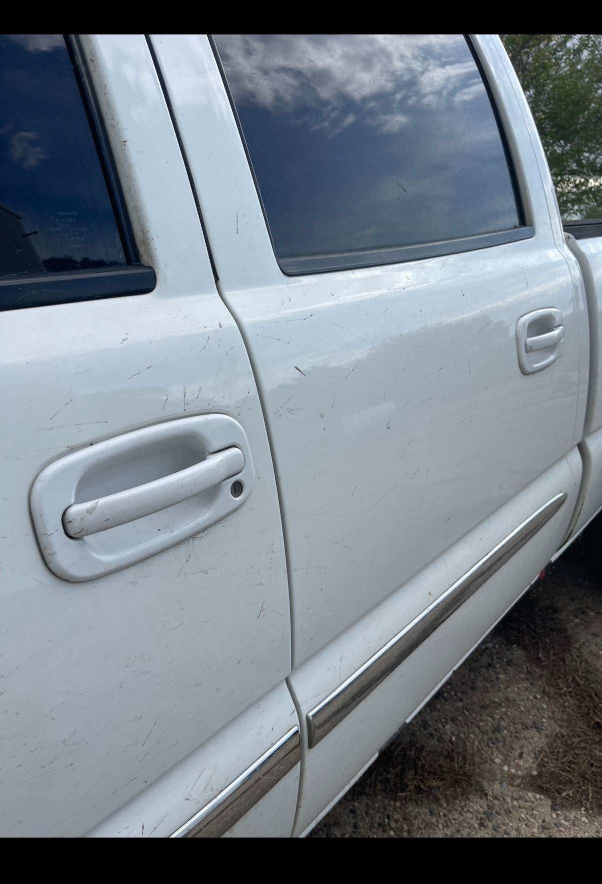 All white door handles